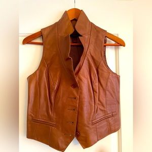 Danier Brown Leather Vest